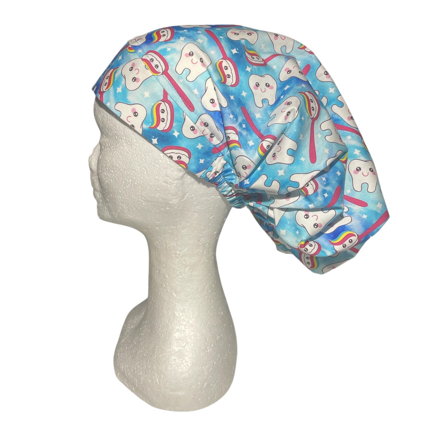 Australian Made Scrub Cap Bouffant Style- Dental Fun