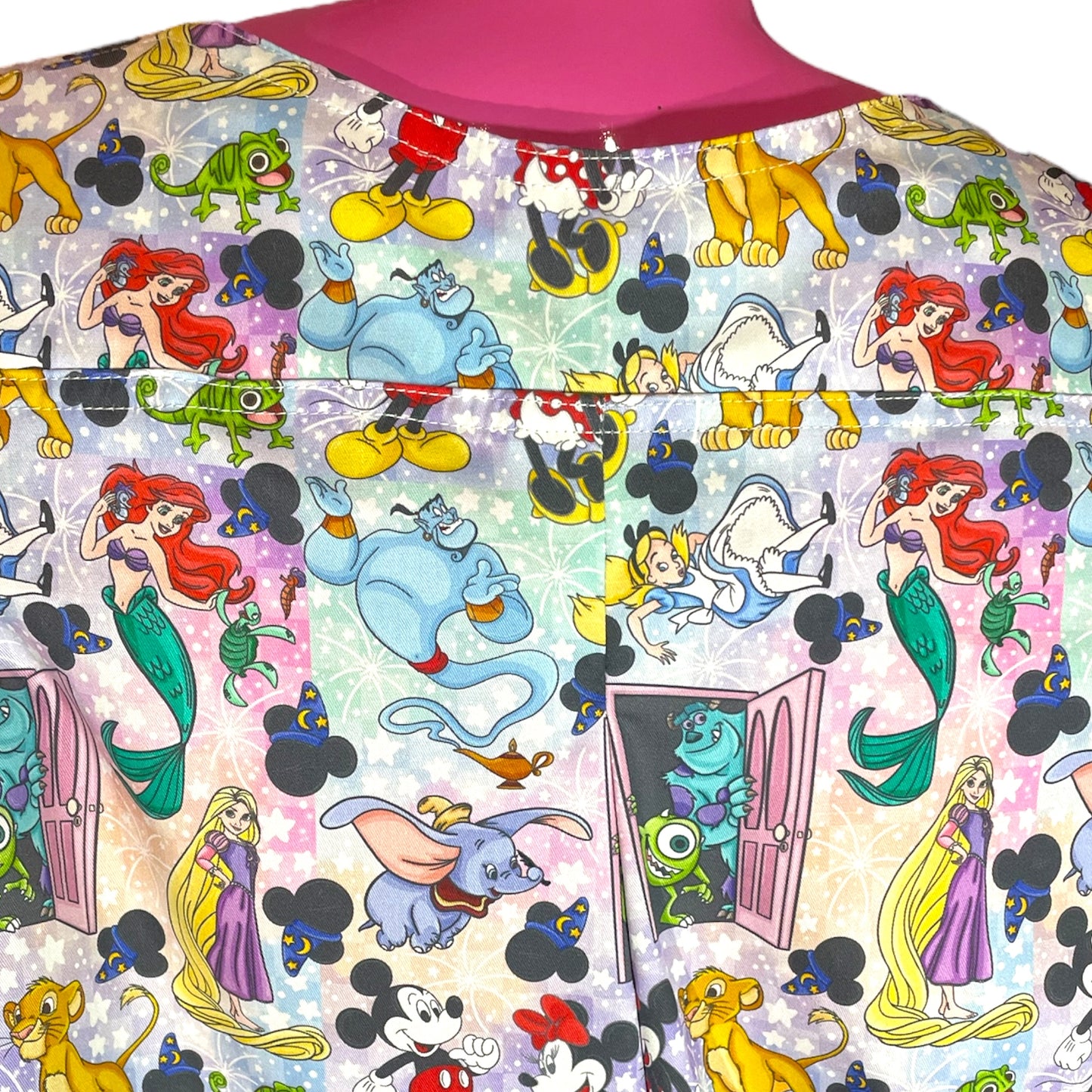 Australian Made Scrub Top- Nostalgic Characters