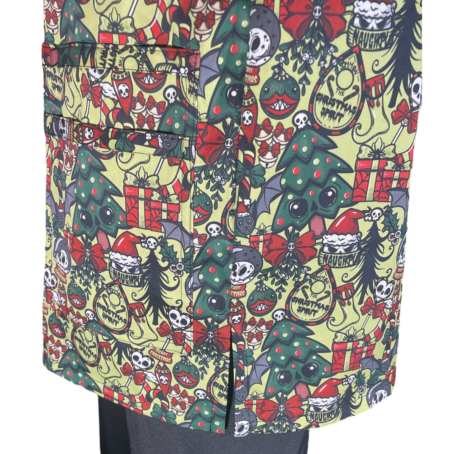 Australian Made Scrub Top- Summon the Christmas Spirit