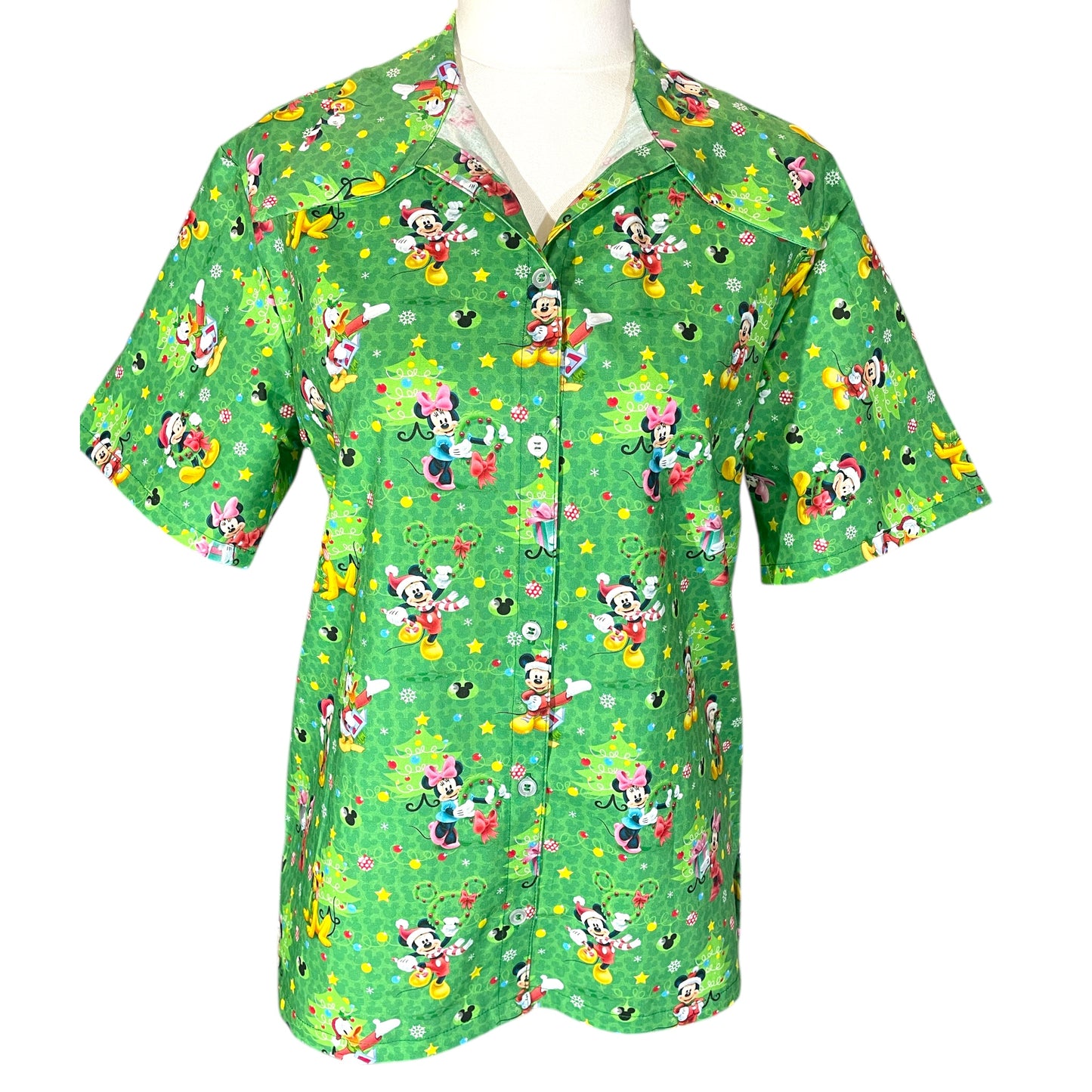 Button Shirt- House of Mouse Christmas