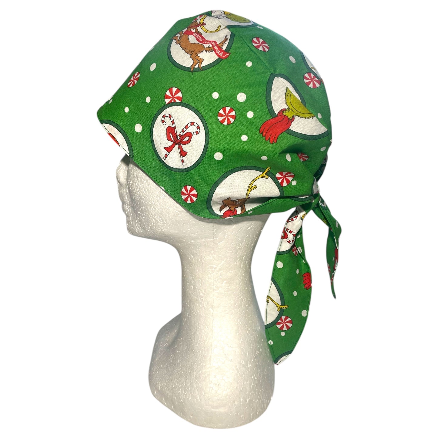 Australian Made Scrub Cap- Grinchmas
