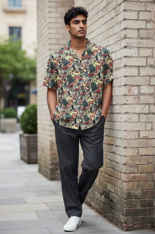 Button Shirt- Summon the Christmas Spirit