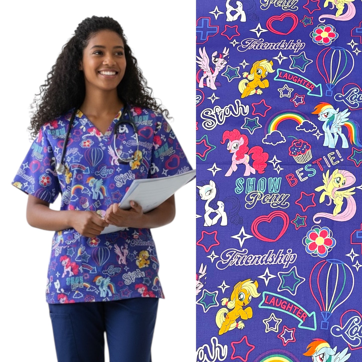 Scrub Top- My Little Pony