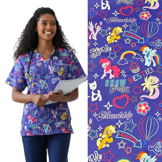 Scrub Top- My Little Pony
