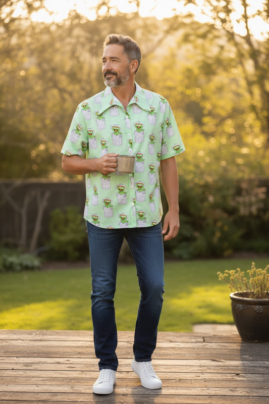 Button Shirt- Grouch