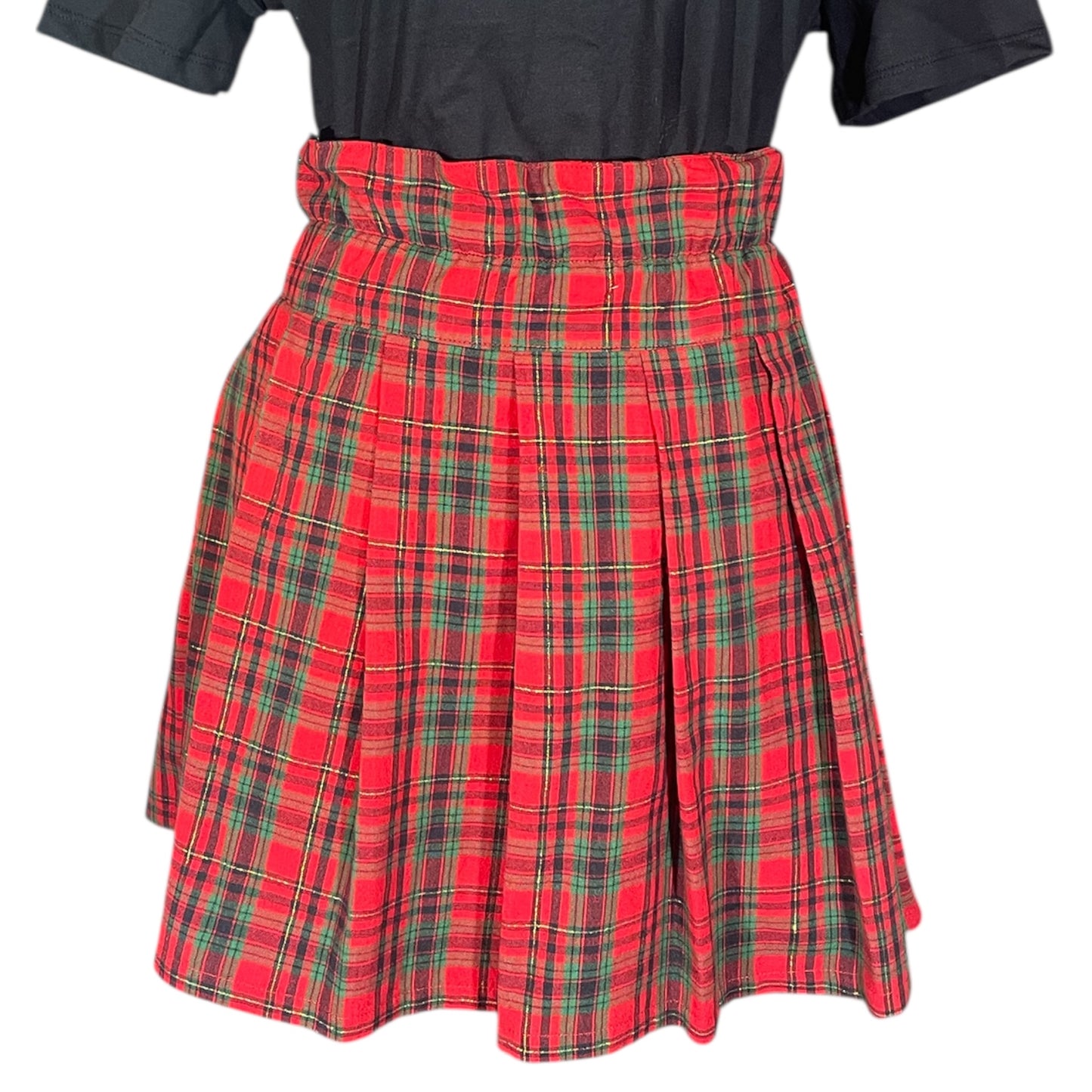 Amity Mini Skirt- Festive Tartan