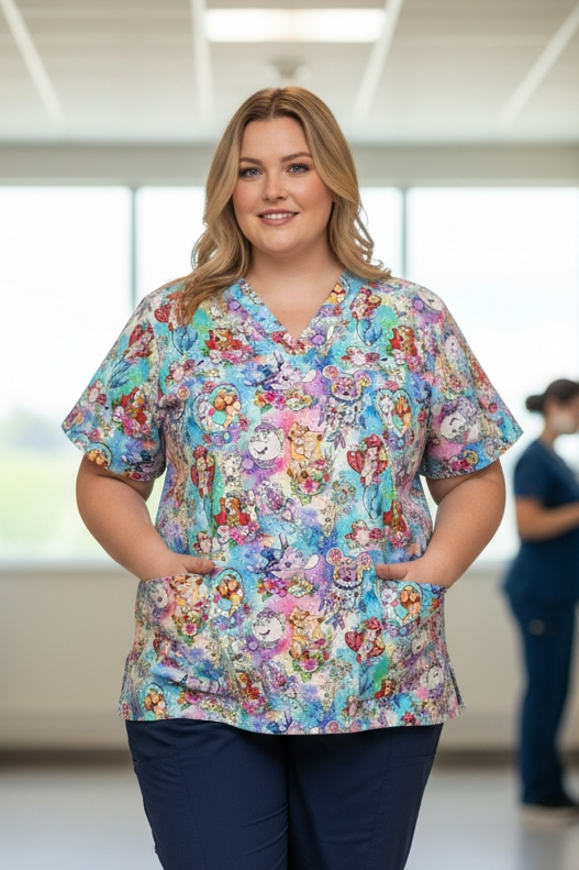 Scrub Top- Character Favourites