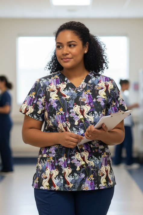 Scrub Top- Villains