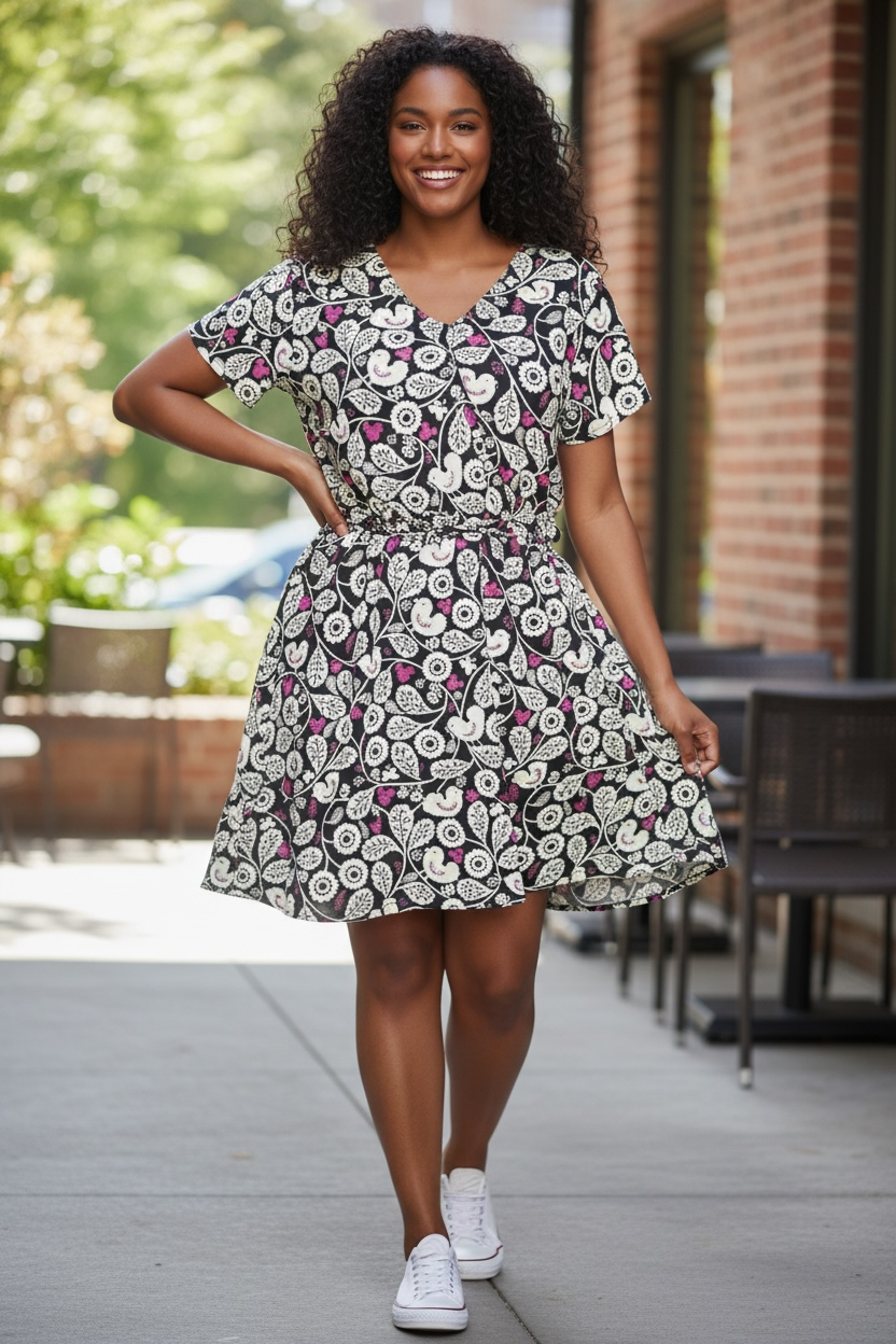 Sweetheart Dress- Mouse ears and Birds