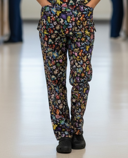 Australian Made Scrub PANTS- OG Pokemon