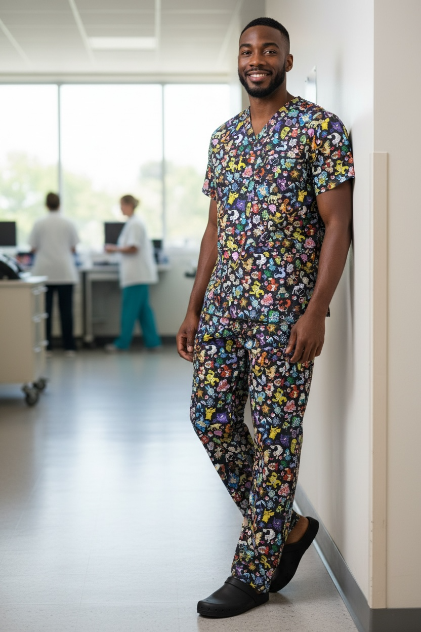 Australian Made Scrub Set- OG Pokemon