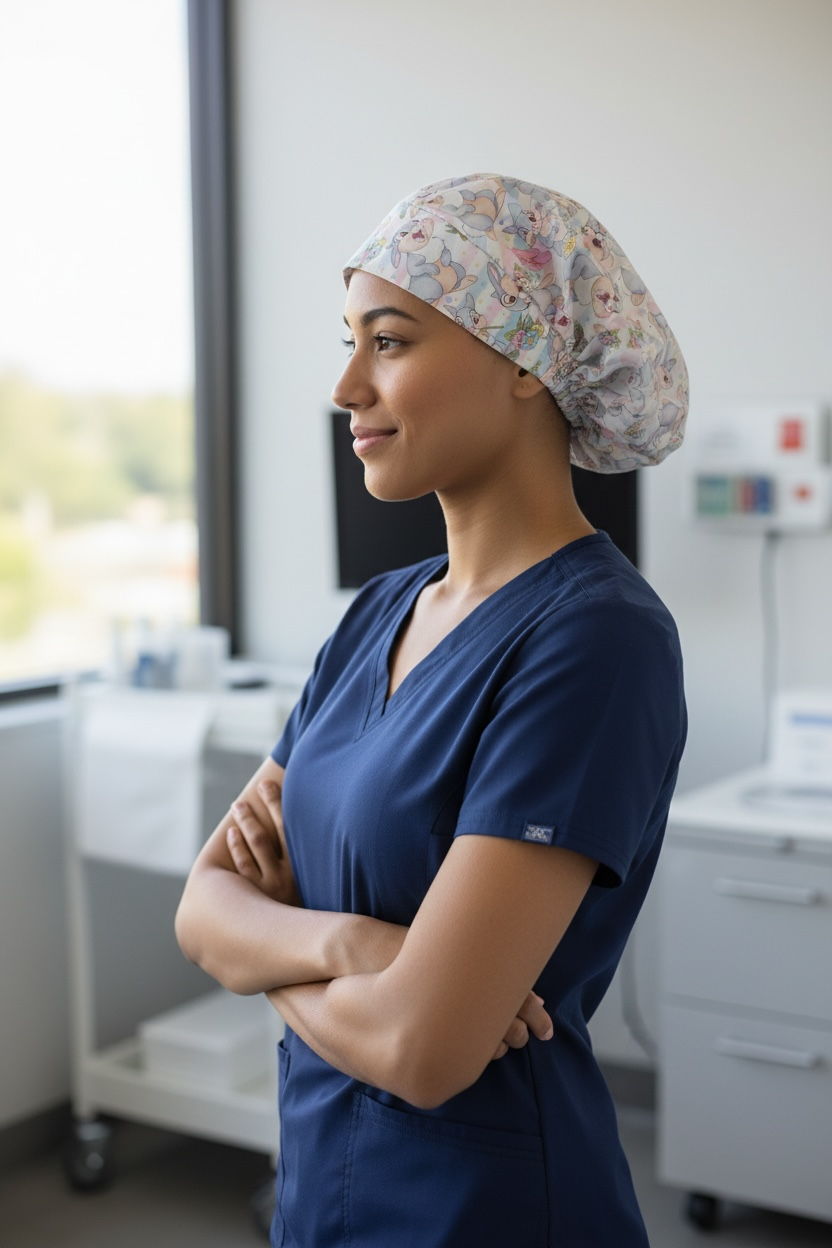 Australian Made Bouffant Style Scrub Cap- Thumper/Bunny