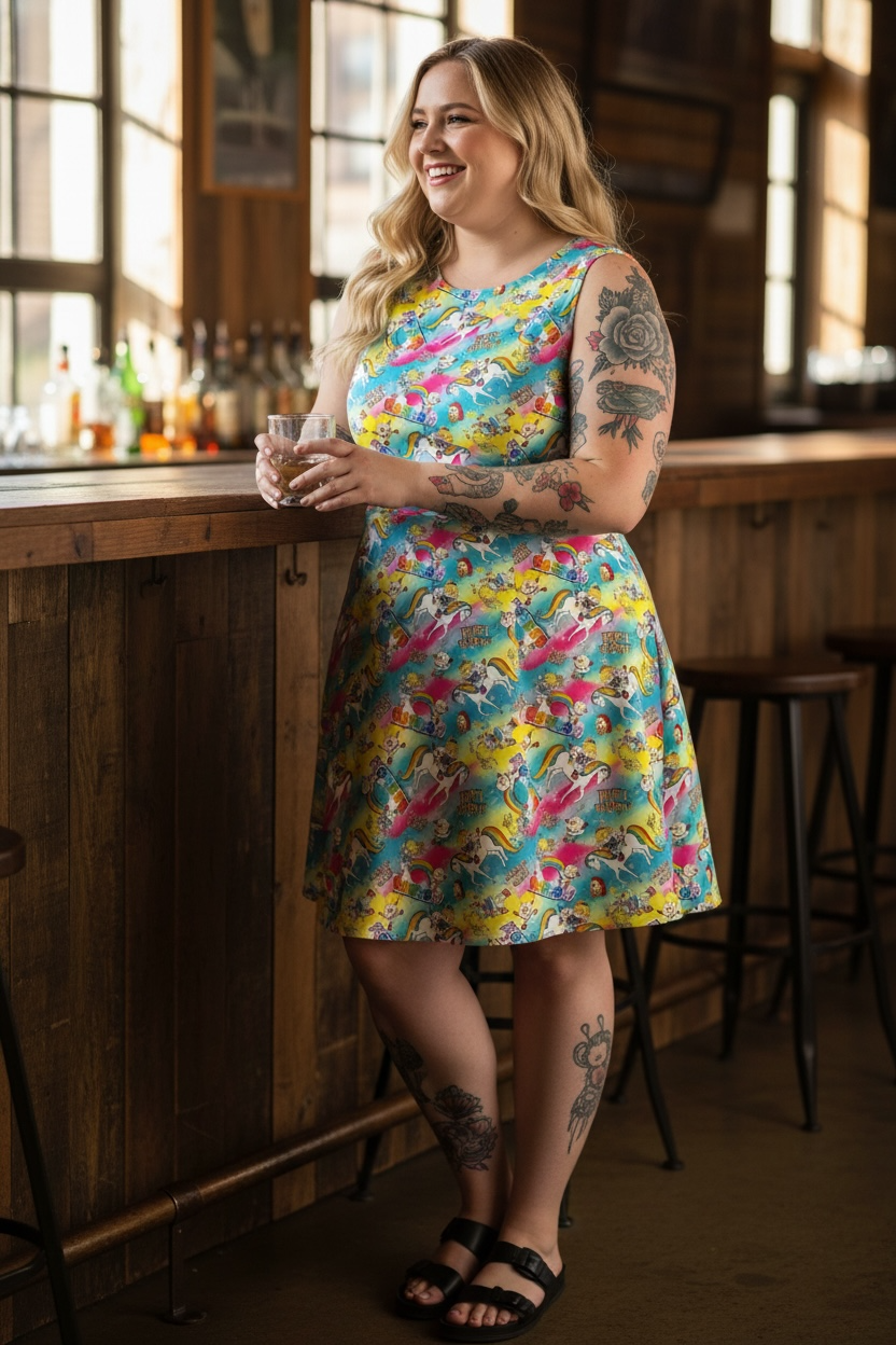 Australian Made KC Dress- RainbowBrite