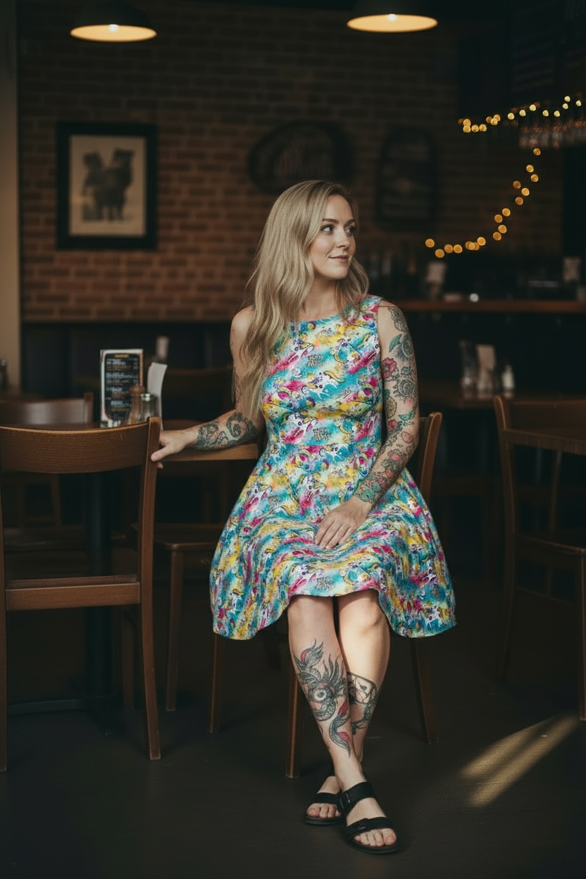 Australian Made KC Dress- RainbowBrite