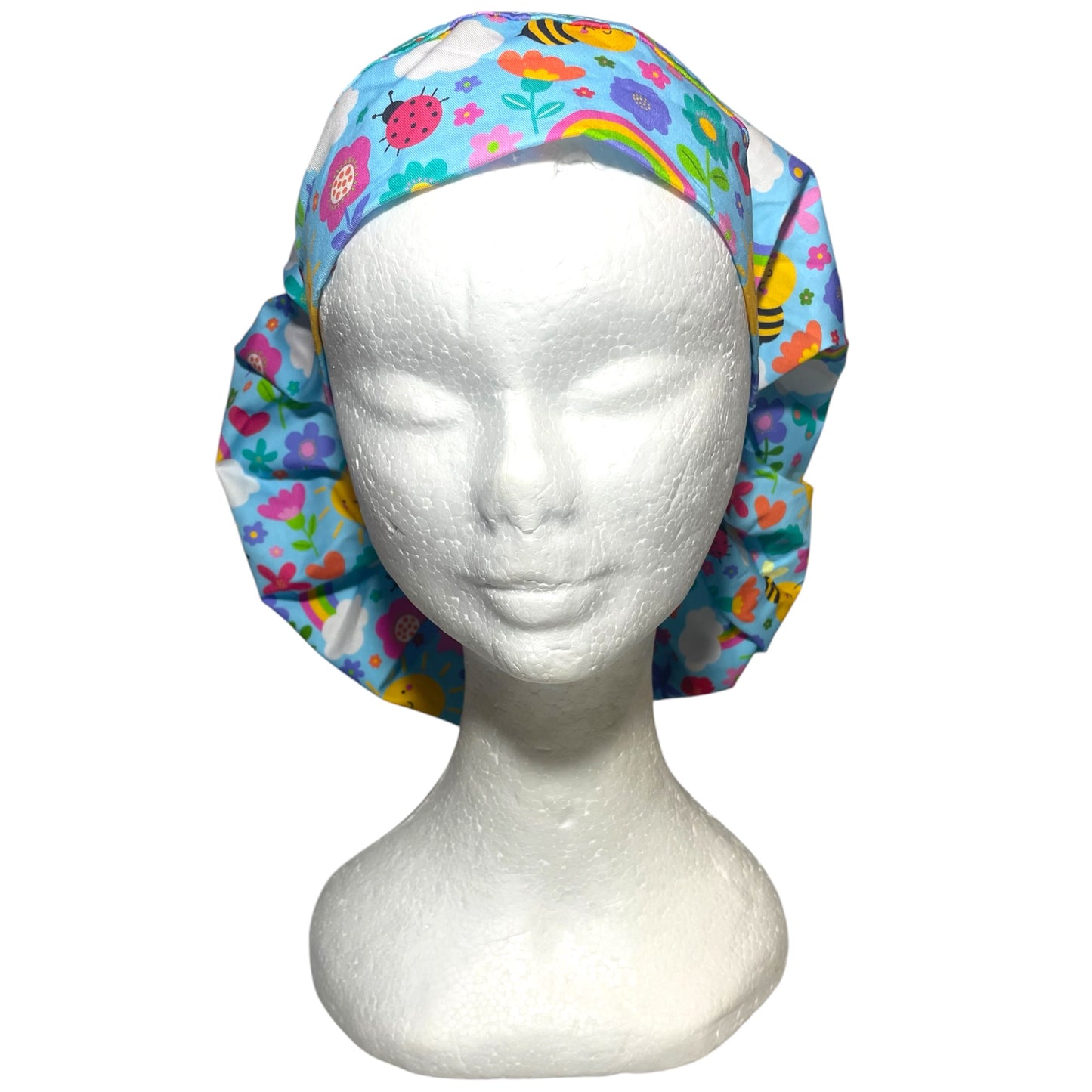 Scrub Cap Bouffant Style- Springtime Fun