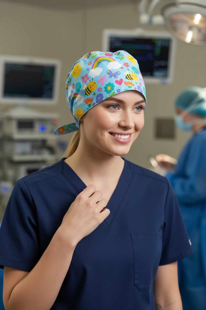 Scrub Cap- Springtime Fun