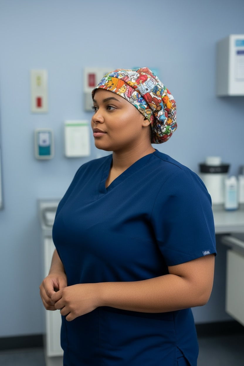 Scrub Cap Bouffant Style- Bookweek Mashup