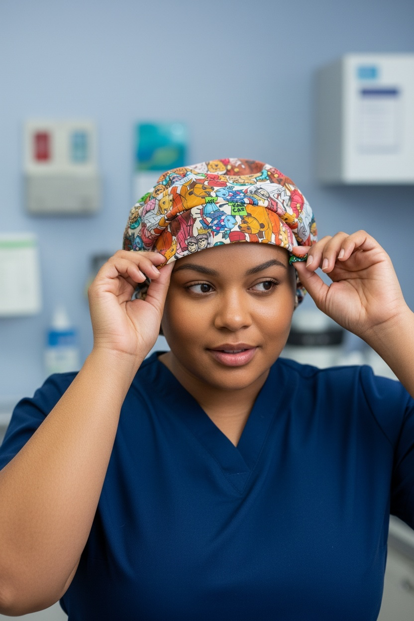 Scrub Cap Bouffant Style- Bookweek Mashup