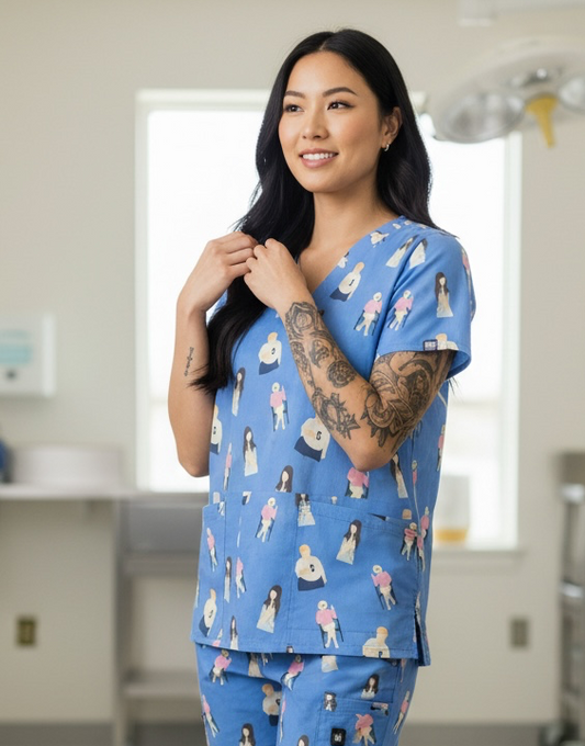 Australian Made Scrub Top- Kath And Kim
