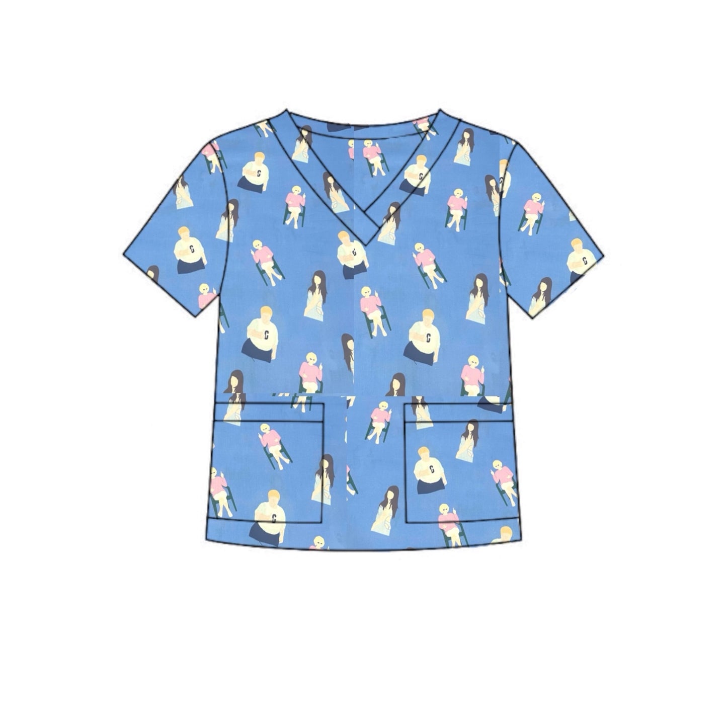 Australian Made Scrub Top- Kath And Kim