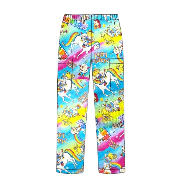 Australian Made Scrub PANTS - Rainbow Brite