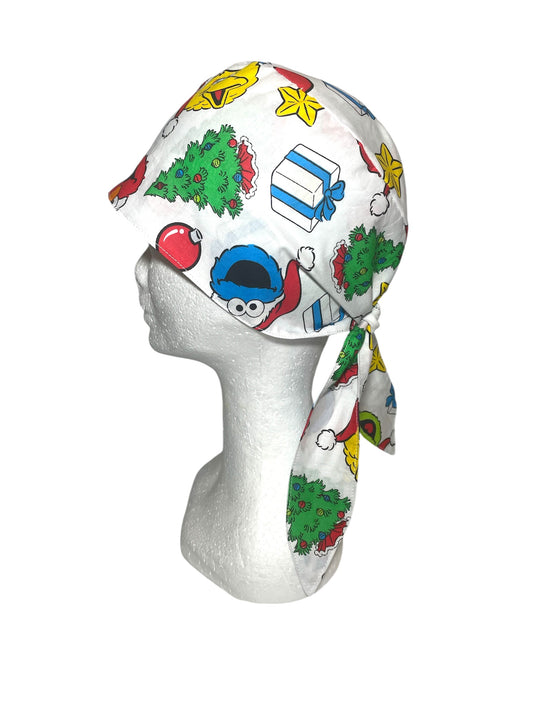 Scrub Cap- Sesame Street Christmas