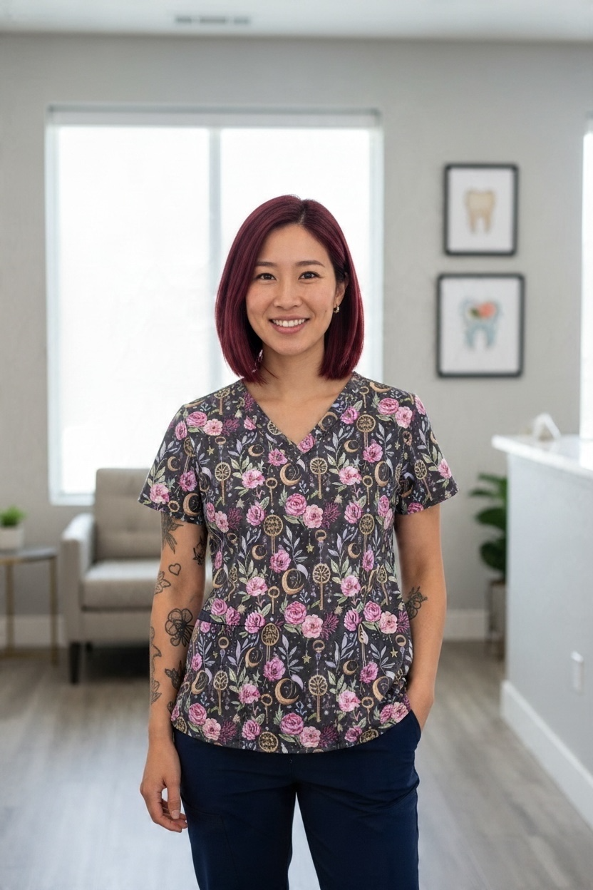 Australian Made Scrub Top- Dreamcatchers